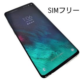 R677 SIMフリー au Galaxy S10+ SCV42 ホワイト美品