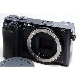 ソニー SONY α6000 ブラック ボディ 美品 Wi-Fiでストラップ付き &lt;プレゼント包装承ります&gt;