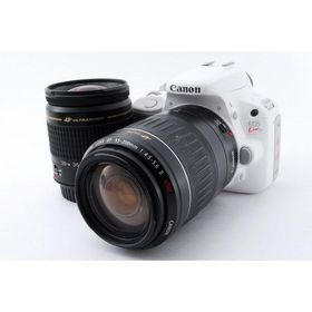 キヤノン Canon EOS Kiss X7 ダブルズームセット ホワイト 美品 SDカードストラップ付き <プレゼント包装承ります>