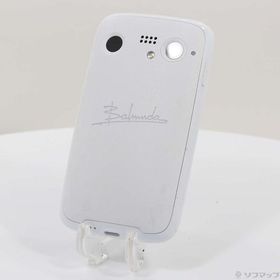〔中古〕BALMUDA BALMUDA Phone 128GB ホワイト BMSAA2 SoftBank 〔ネットワーク利用制限▲〕〔295-ud〕