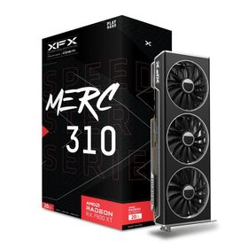XFX Speedster MERC310 AMD Radeon RX 7900XT ブラック ゲーミンググラフィックカード 20GB GDDR6付き AMD RDNA 3 RX-79TMERCB9