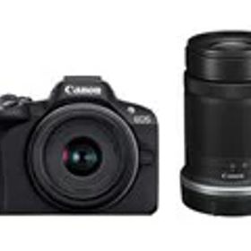 【新品・全国送料無料】CANON キャノン ミラーレス一眼カメラ EOS R50 ダブルズームキット ブラック 黒【選べる3年延長保証（別料金）】