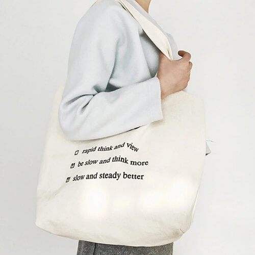 canvas leather tote