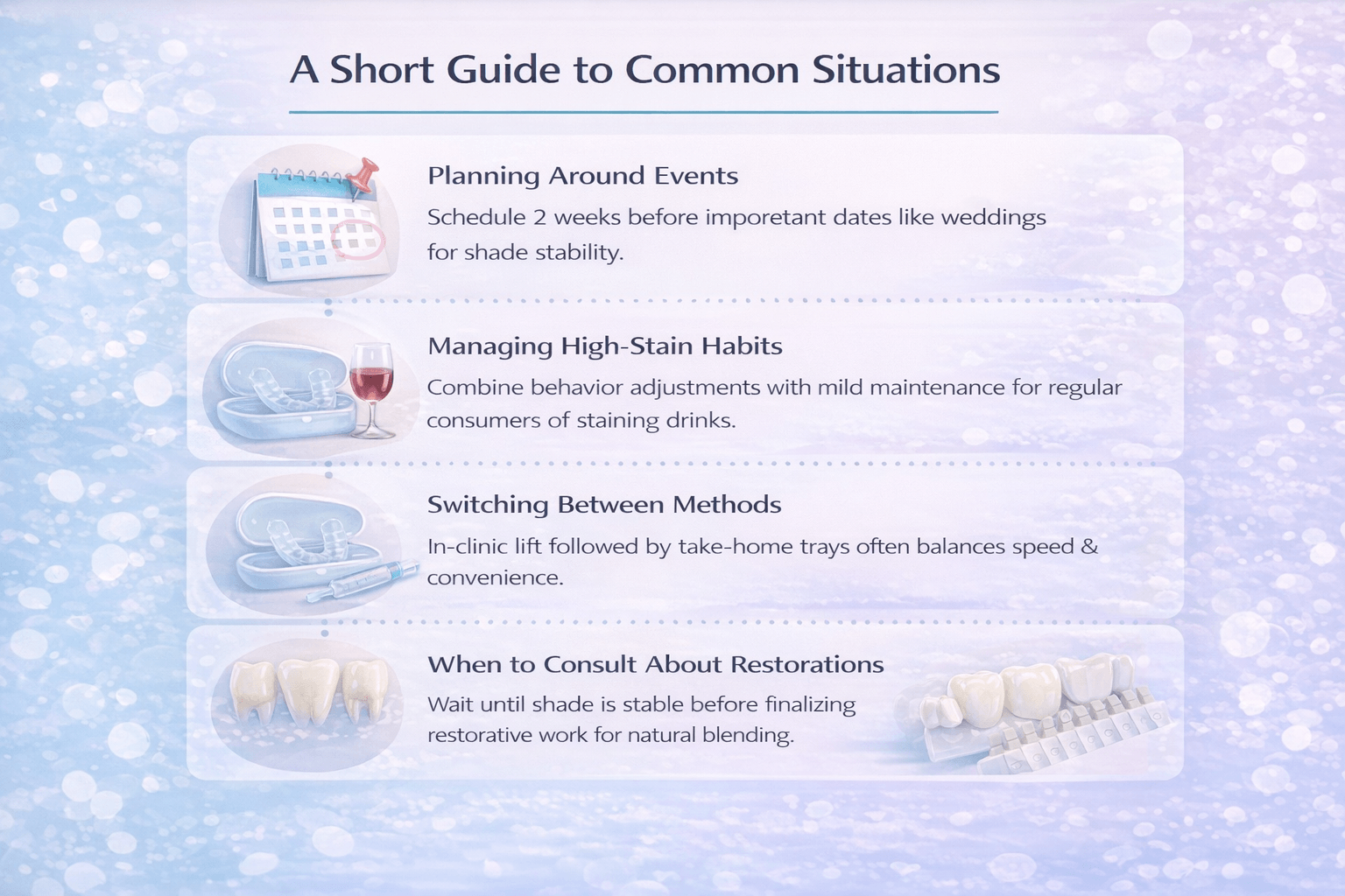 A Short Guide to Common Situations