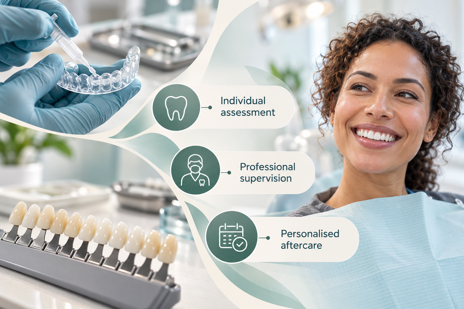 Infographic: Why Professional Treatment Matters. Individual assessment. Professional supervision. Personalised aftercare