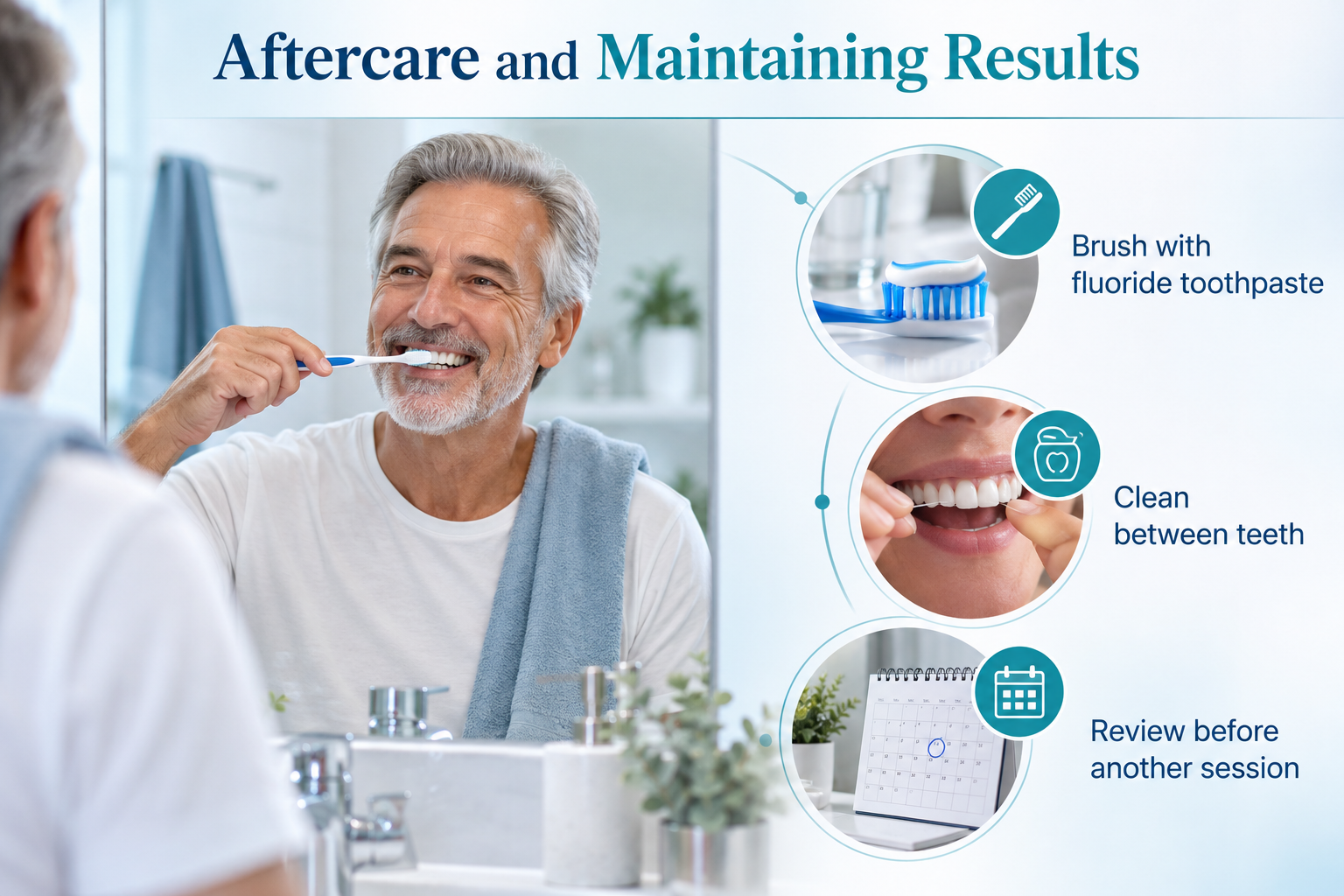 Aftercare and Maintaining Results — infographic