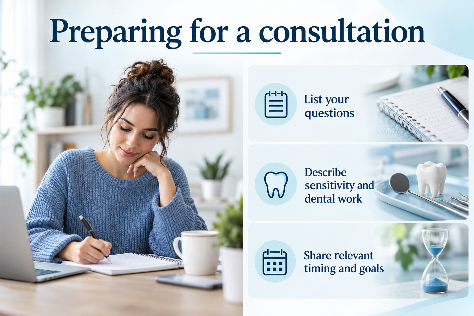 Preparing for a consultation — infographic