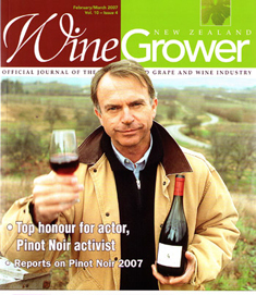 New Zealand Winer Grower Cover Feb/Mar 2007