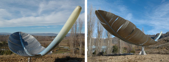 Feather sculpture