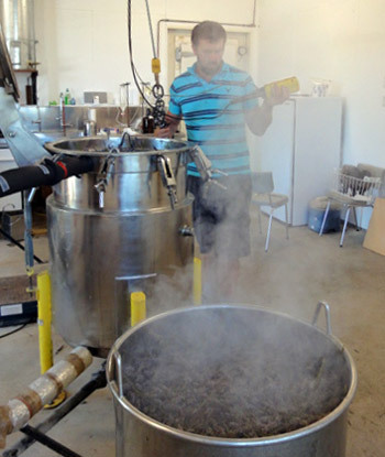 Lavender distilling