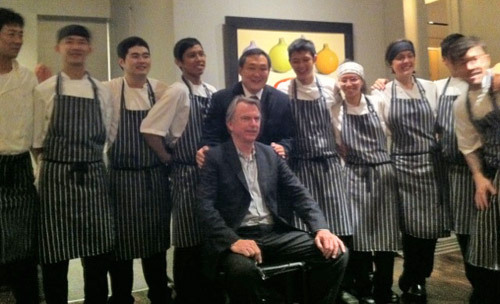 Iggy's staff with Sam Neill