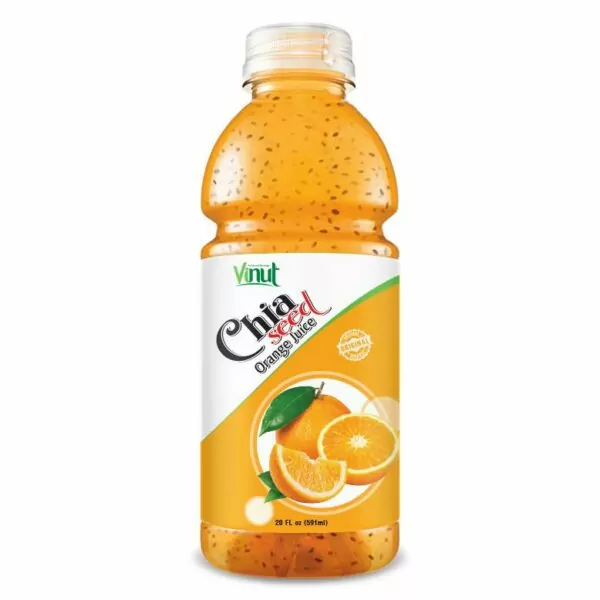 Orange Juice Benefits, Calories, and More 8 20 fl oz VINUT Chia seed drink with Orange Juice