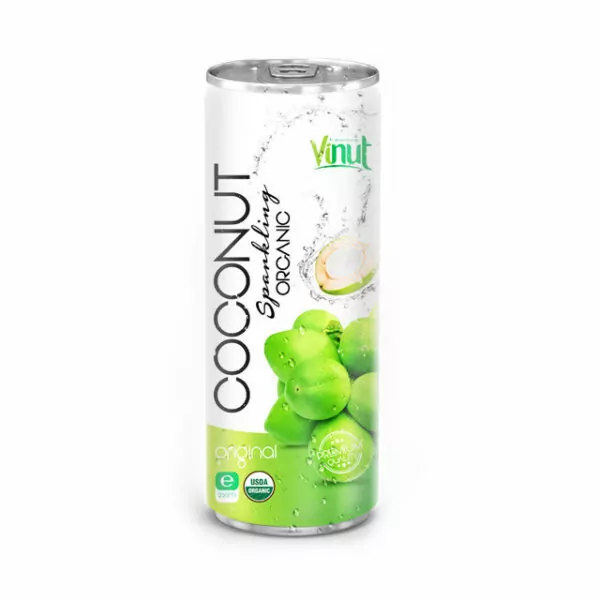Top 5 Healthy Coconut Water Products for Hydration 8 250ml Can Organic Coconut water EU Organic USDA Organic