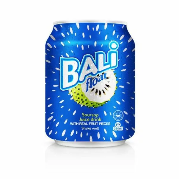 VINUT Soursop Juice drink for Export 4 250ml Canned BALI Float Soursop Juice Drink