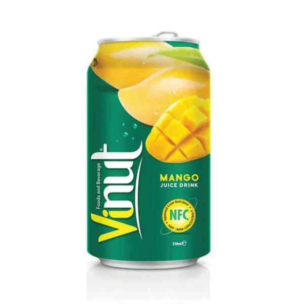 VINUT Production: Stable Fully Automated VINUT Mango Juice production process 4 300ml Mango juice drink