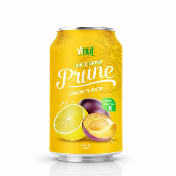 Is Prune Juice Good For Health? 5 330ml Can Original Prune Juice Drink with Lemon flavor