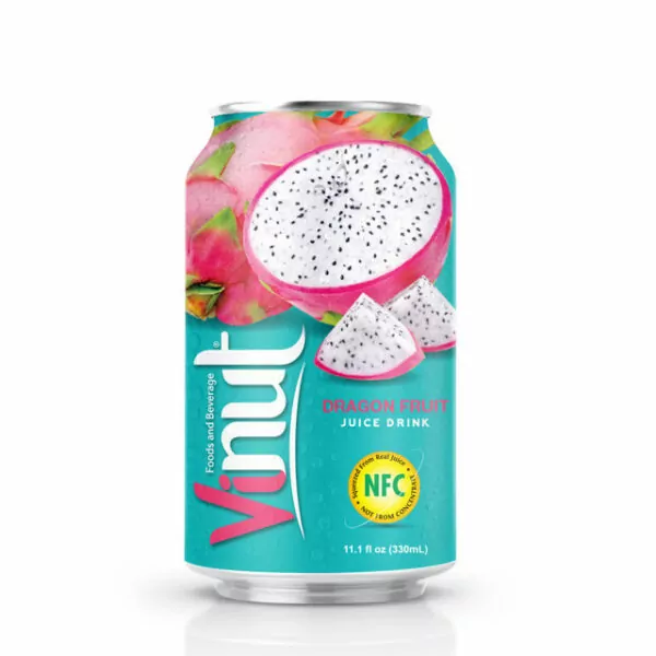 The Top 10 Best Healthy Juice for Health 9 330ml VINUT Canned Dragon Fruit juice drink