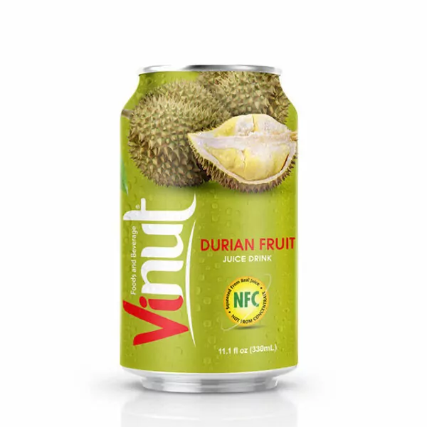 Vietnamese Fruits: 15 Tasty Fruits of Vietnam 28 330ml Canned Durian juice drink