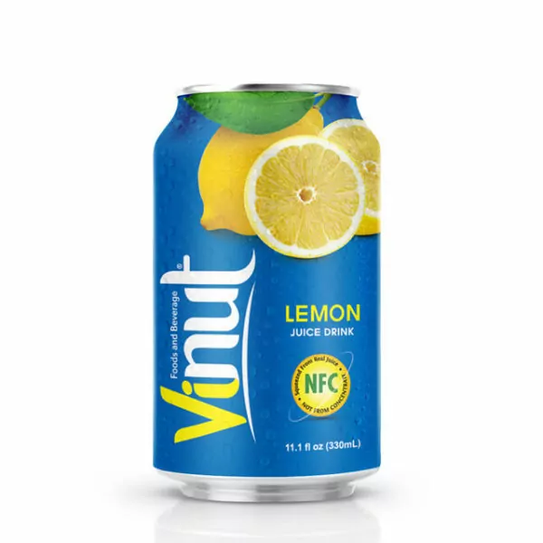 Lemon Juice: Benefits For Health and Beauty 5 330ml VINUT Canned Lemon juice drink