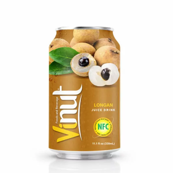 Vietnamese Fruits: 15 Tasty Fruits of Vietnam 27 330ml Canned Longan juice drink