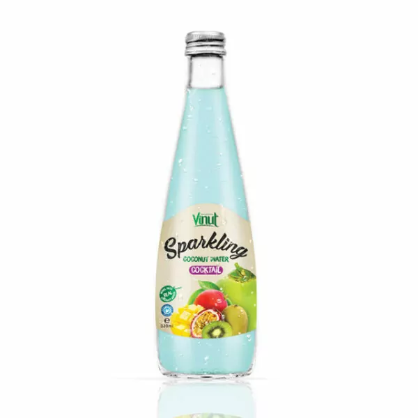 Top 5 Healthy Coconut Water Products for Hydration 50 330ml Glass bottle Real Sparkling Coconut water with coktail juice