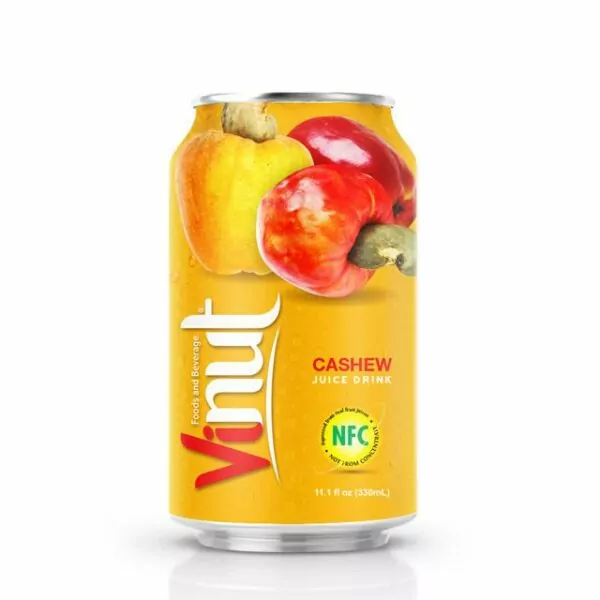 About Health Benefits of Cashew Fruit 4 330ml VINUT NFC Cashew Juice Drink