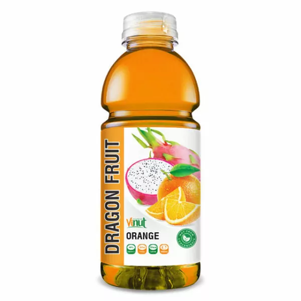 Vietnamese Fruits: 15 Tasty Fruits of Vietnam 12 525ml Bottle Dragon Fruit Juice with Orange Drink