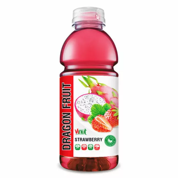 Vietnamese Fruits: 15 Tasty Fruits of Vietnam 14 525ml Bottle Dragon Fruit Juice with Strawberry Drink