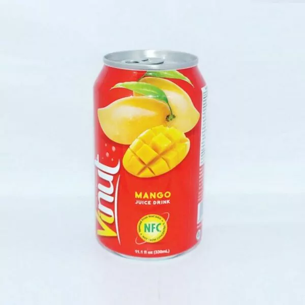 VINUT Production: Stable Fully Automated VINUT Mango Juice production process 5 NFC Canned Mango Juice Drink 330ml