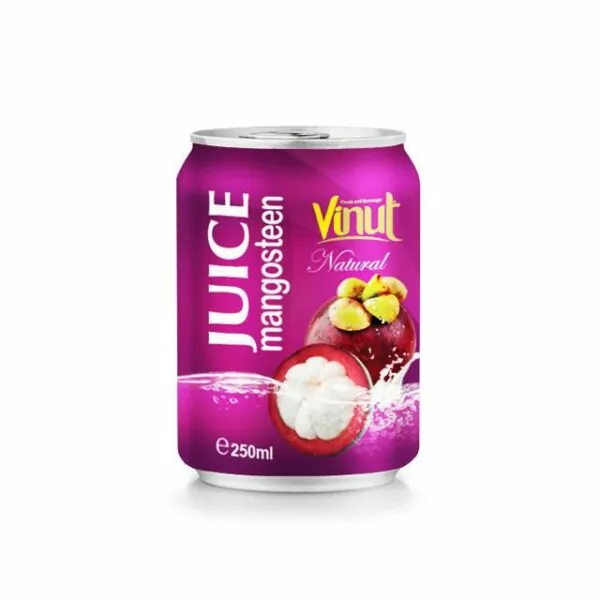 Vietnamese Fruits: 15 Tasty Fruits of Vietnam 4 Natural Juice mangosteen 250ml