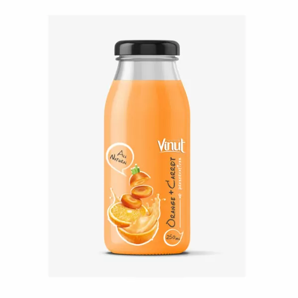 The benefits of vegetables that you may not know 5 Natural Orange with Carrot Juice Fruit Juice Supplier 250ml