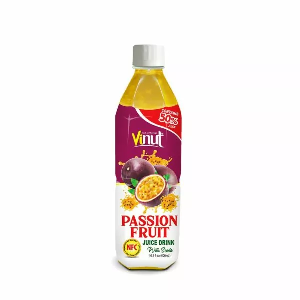 VINUT – Promos: discounts 5% & free gifts order Juice (January 2020) 6 16.9 fl oz VINUT Bottle NFC 50 Passion Fruit Juice Drink with pulp