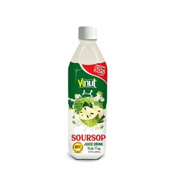 VINUT – Promos: discounts 5% & free gifts order Juice (January 2020) 7 16.9 fl oz VINUT Bottle NFC 50% Soursop Juice Drink with pulp
