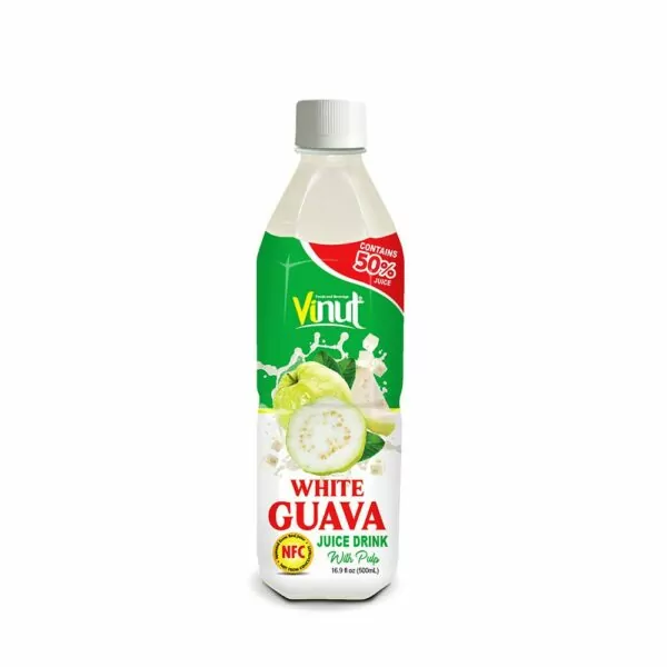 VINUT – Promos: discounts 5% & free gifts order Juice (January 2020) 3 16.9 fl oz VINUT Bottle NFC 50 White Guava Juice Drink with pulp