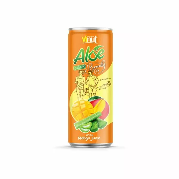 The 5 Best Tasty Aloe Vera Drink with Fruit Juice 2 250ml VINUT Beauty Aloe vera drink with mango juice