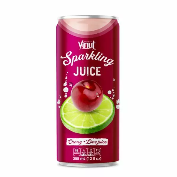 What's the Difference Between Club Soda, Seltzer, Sparkling, and Tonic Water? 11 12 fl oz VINUT Cherry & Lime Juice Sparkling water