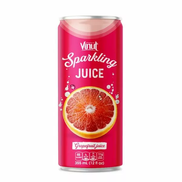 Vietnamese Fruits: 15 Tasty Fruits of Vietnam 30 12 fl oz VINUT Grapefruit Juice Sparkling water