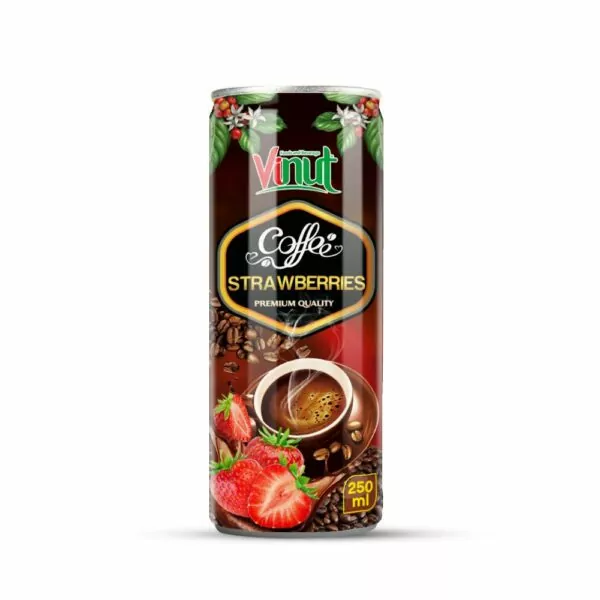 Vinut and Vietnam international Cafe Show 2022 2 250ml VINUT Coffee drink with Strawberries