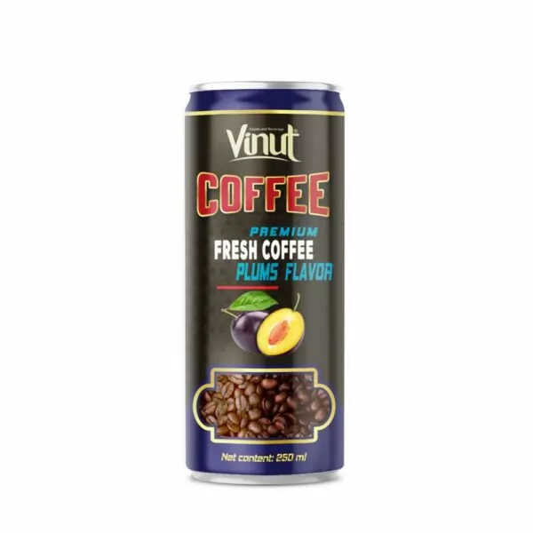 Vinut and Vietnam international Cafe Show 2022 3 250ml VINUT Premium Coffee drink with Plums