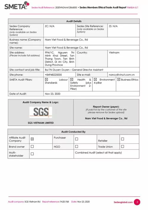 Certification Smeta social