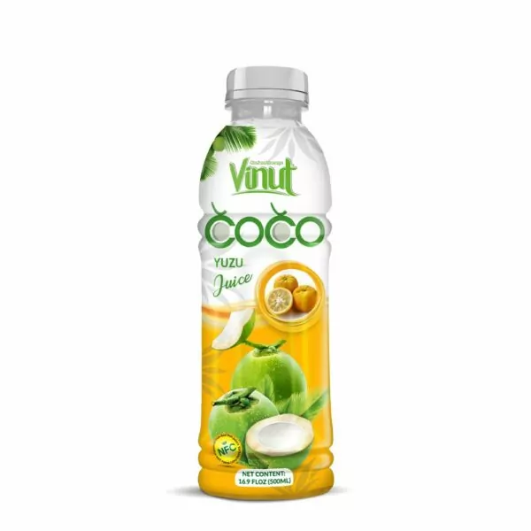 Yuzu - All about the unique yellow fruit from East Asia 4 16.9 fl oz VINUT Coconut water with Yuzu juice