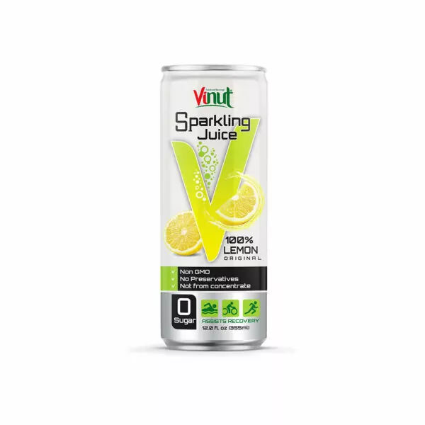 Lemon Juice: Benefits For Health and Beauty 2 12 fl oz VINUT 100 Sparkling Original Lemon Juice drink Sugar free