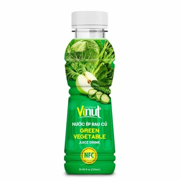 Benefits of vegetables juice 2 10.98 fl oz VINUT Bottle Green Vegetable Juice Drink