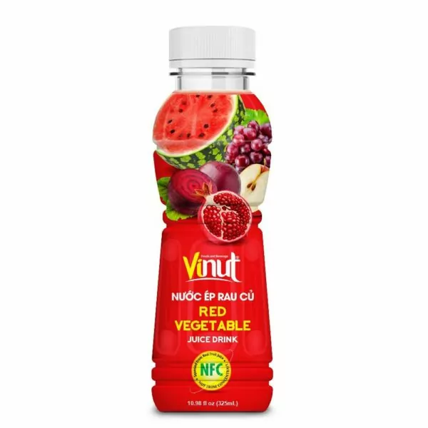 Benefits of vegetables juice 3 10.98 fl oz VINUT Bottle Red Vegetable Juice Drink
