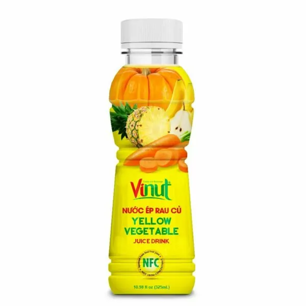 Benefits of vegetables juice 4 10.98 fl oz VINUT Bottle Yellow Vegetable Juice Drink