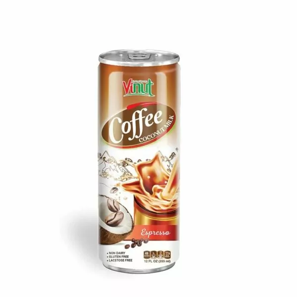 Vinut and Vietnam international Cafe Show 2022 7 12 fl oz VINUT Cocoa Vanilla Coffee with Espresso