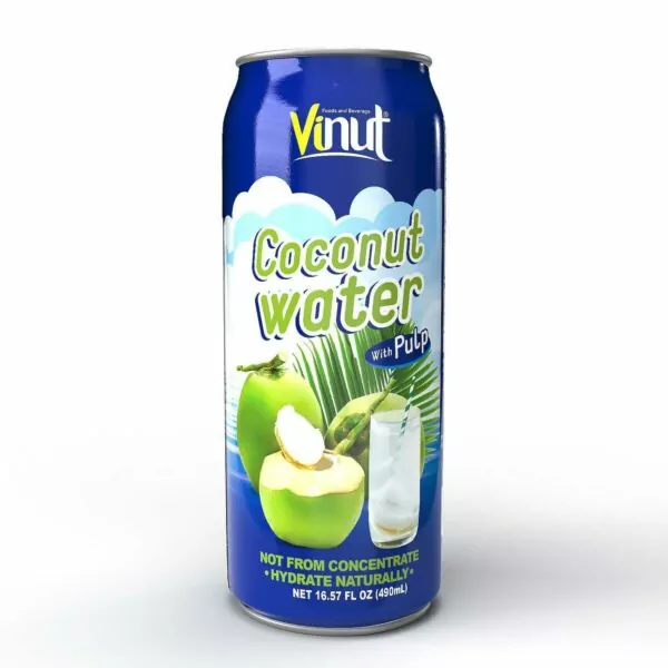 Top 5 Healthy Coconut Water Products for Hydration 4 16.57 fl oz VINUT Coconut Water with Pulp