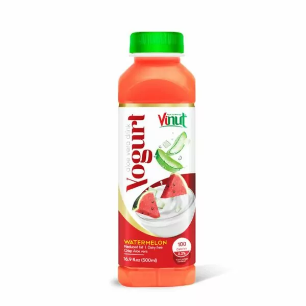 Amazing uses and health benefits of Aloe vera 11 16.9 fl oz Vinut Yogurt Aloe Vera Drink with Watermelon Dairy free