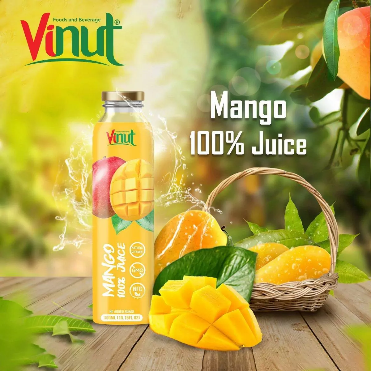 300ML GLASS MANGO 100% JUICE 300ML GLASS MANGO 100 JUICE