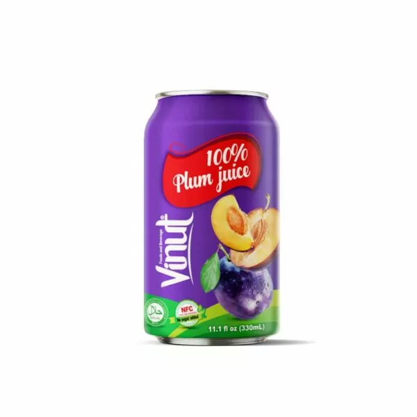 Beverage packaging with cans - What do you know about insights? 4 11.1 fl oz Vinut Plum fruit juice 100